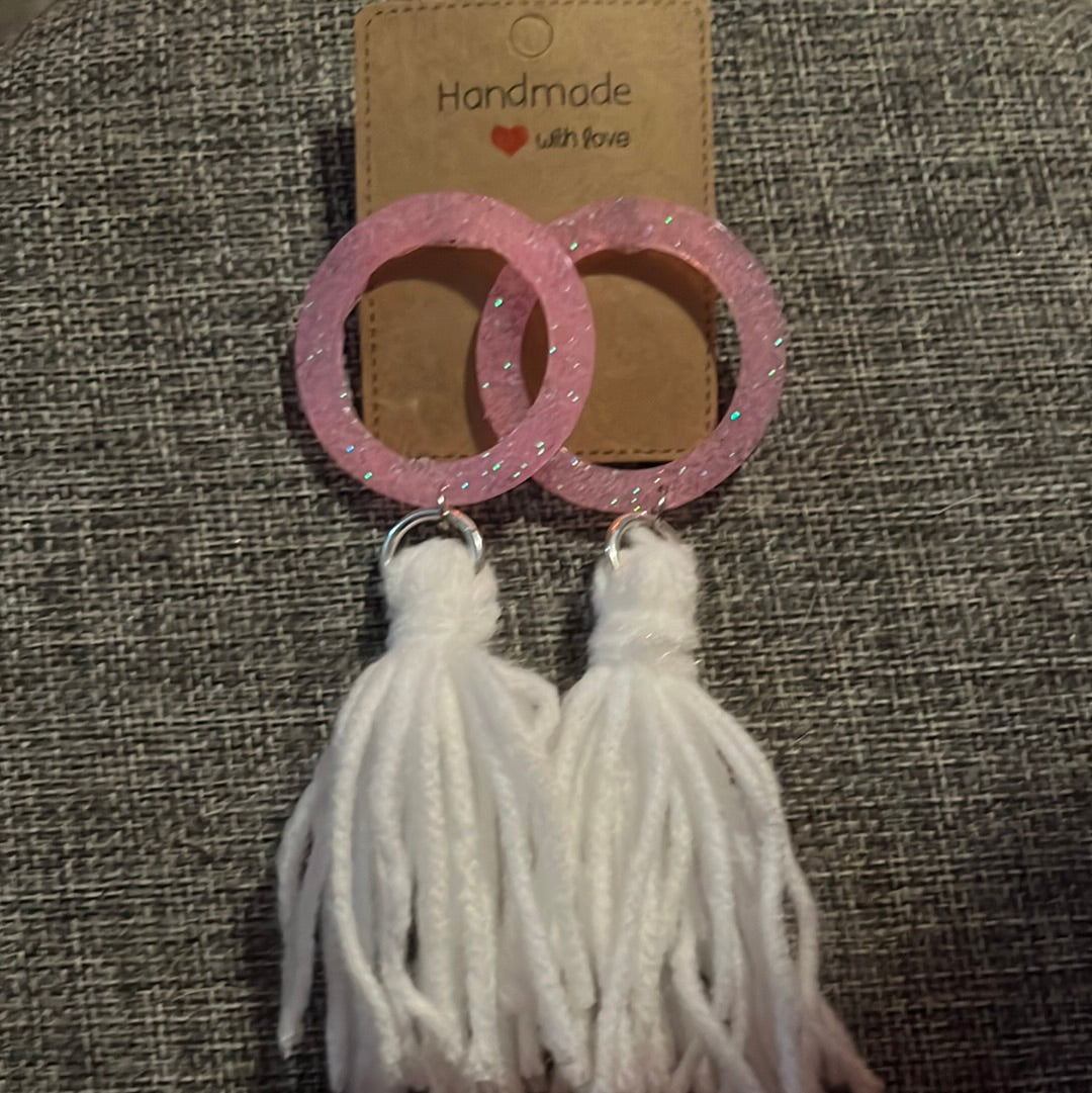 Pink Circle Tassel