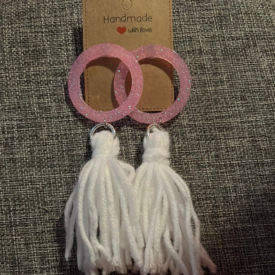 Pink Circle Tassel