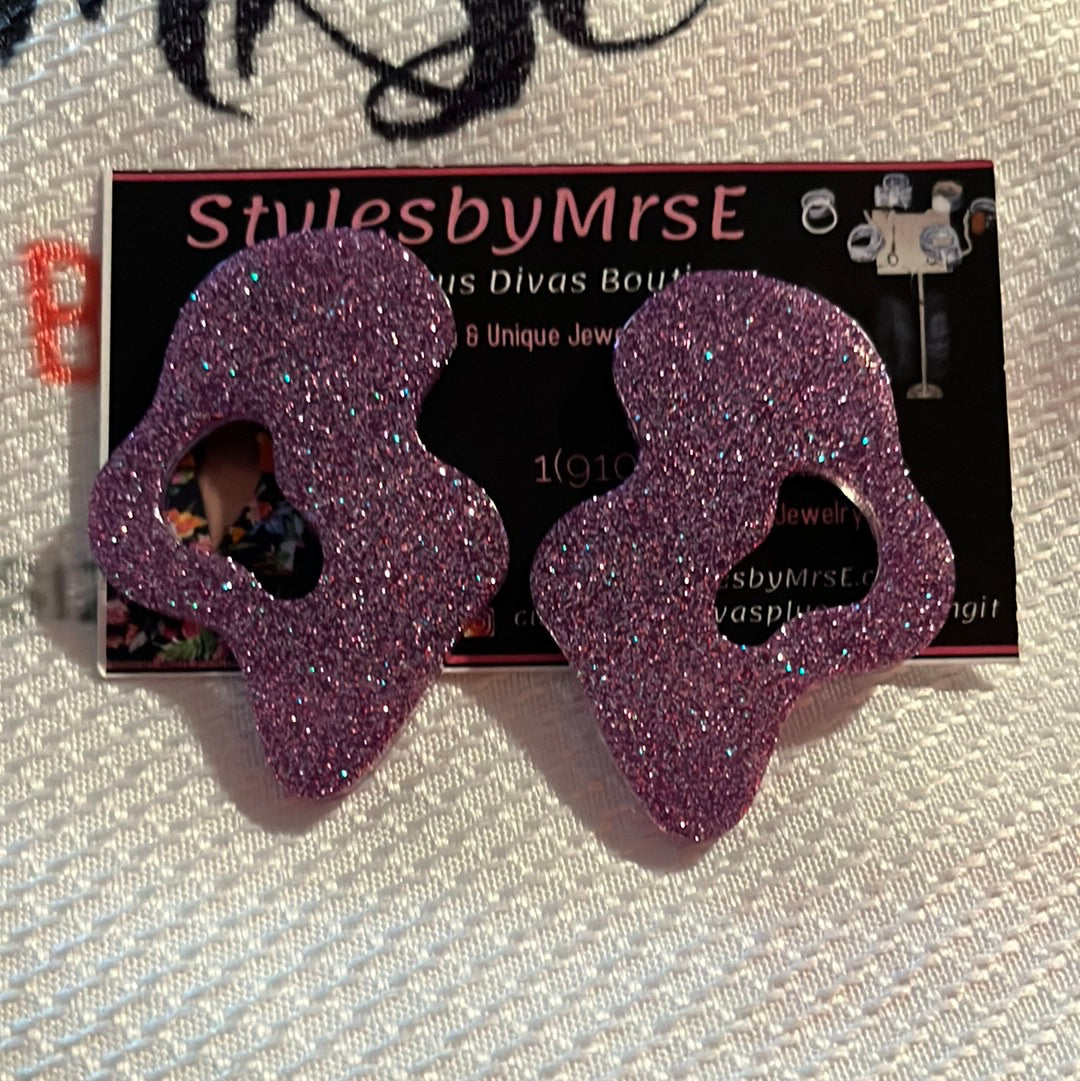 Light purple splat stud