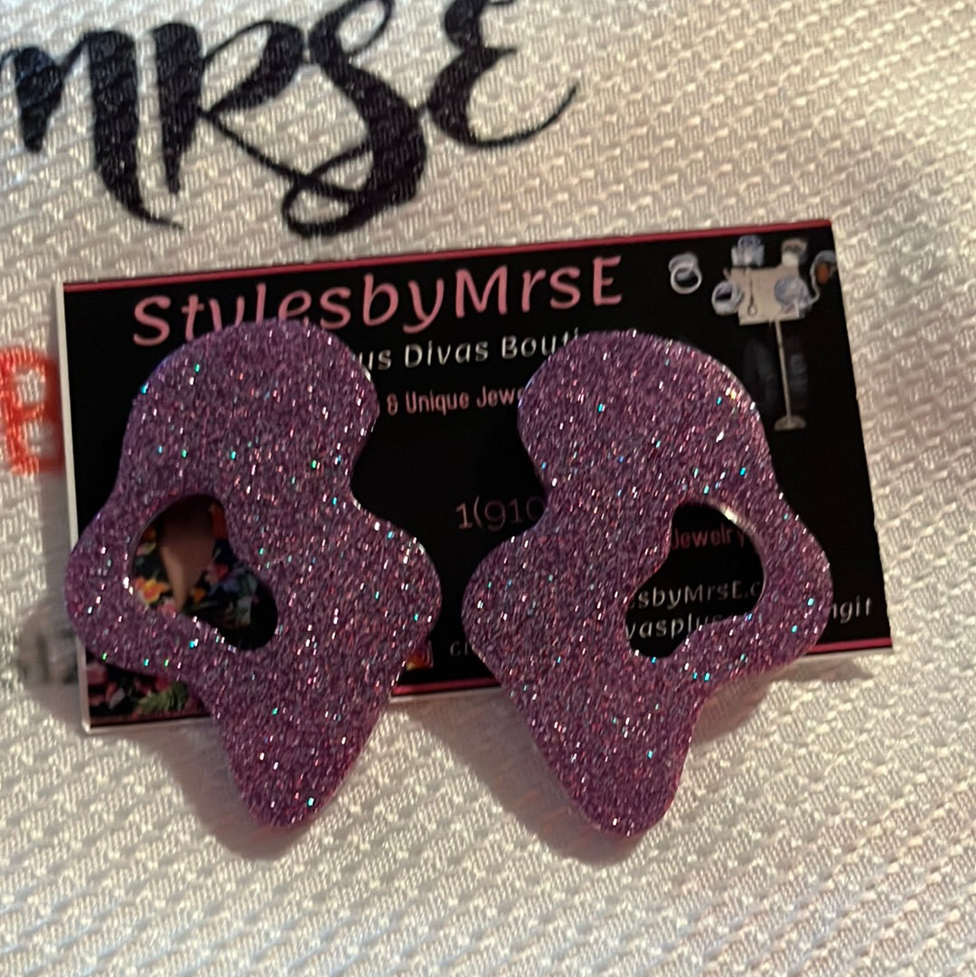 Light purple splat stud