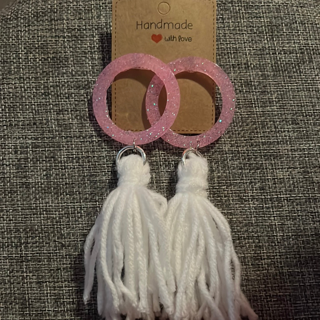 Pink Circle Tassel