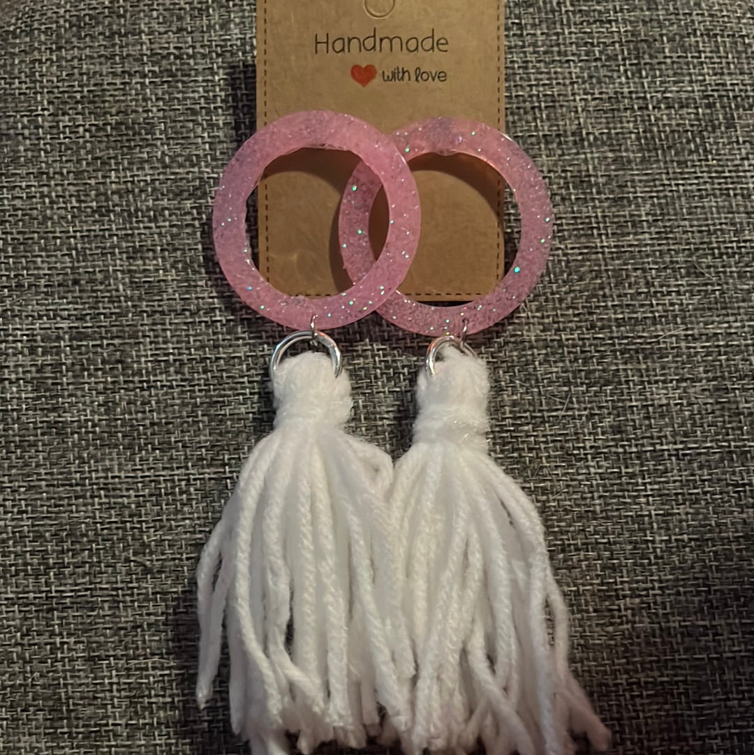 Pink Circle Tassel