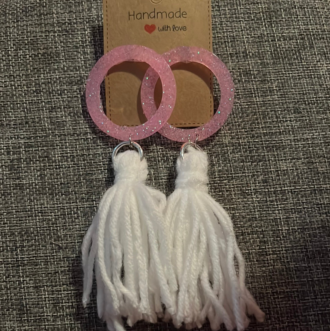 Pink Circle Tassel