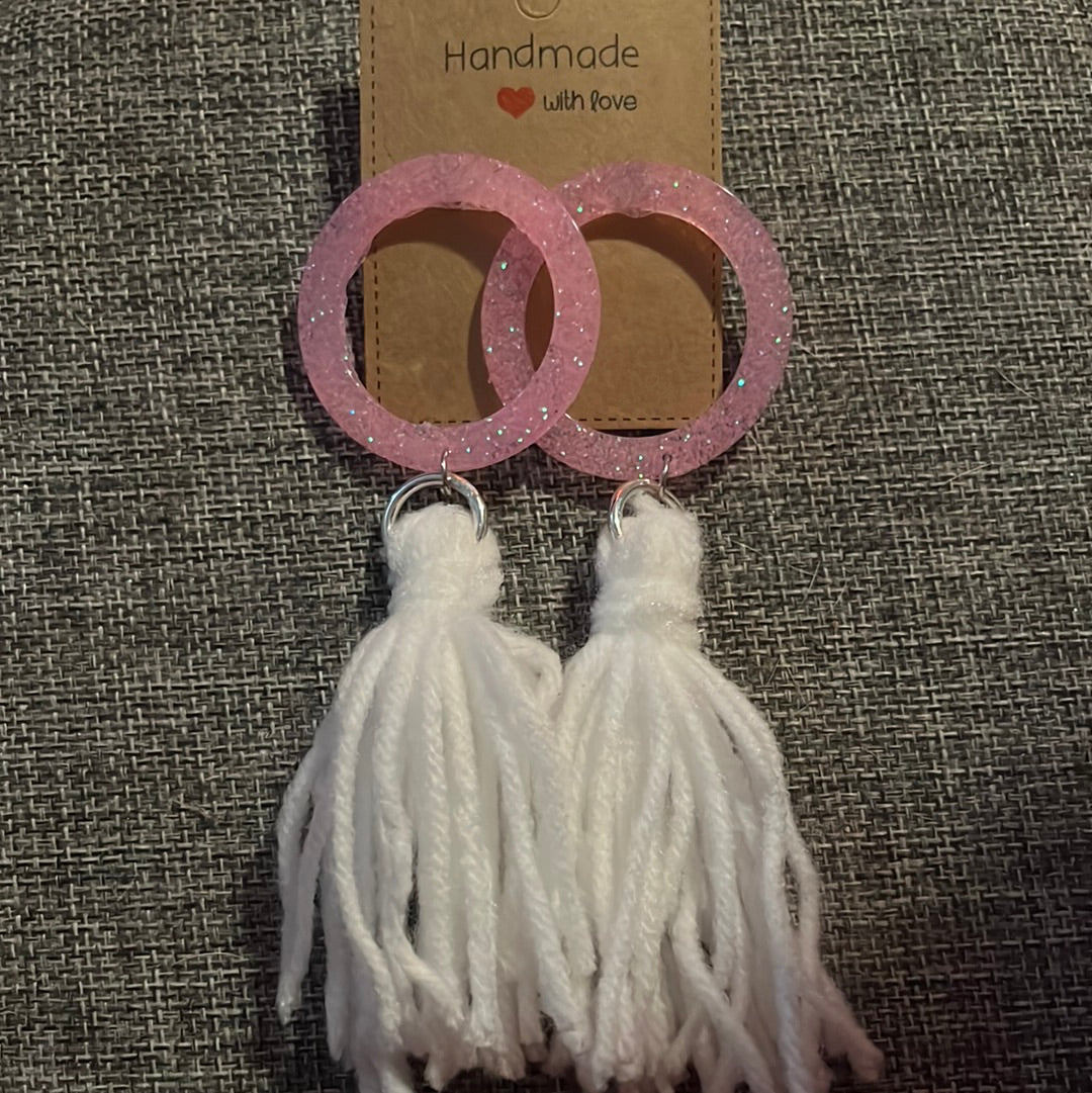 Pink Circle Tassel