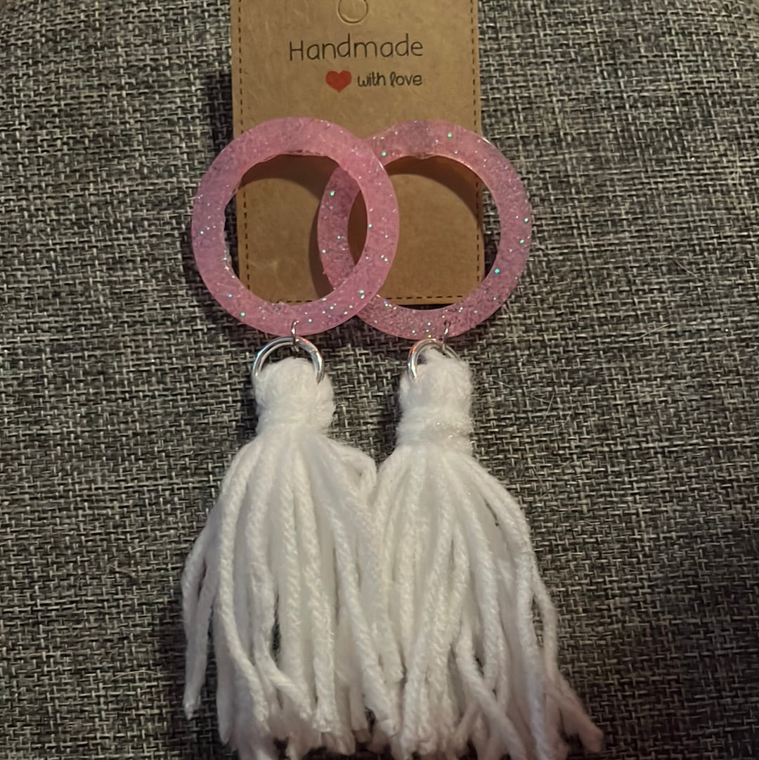 Pink Circle Tassel