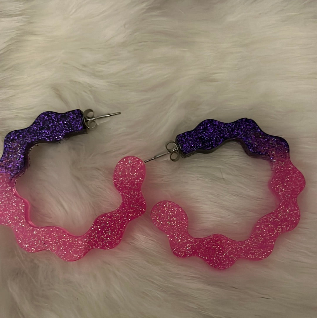 Pink and Purple hoop