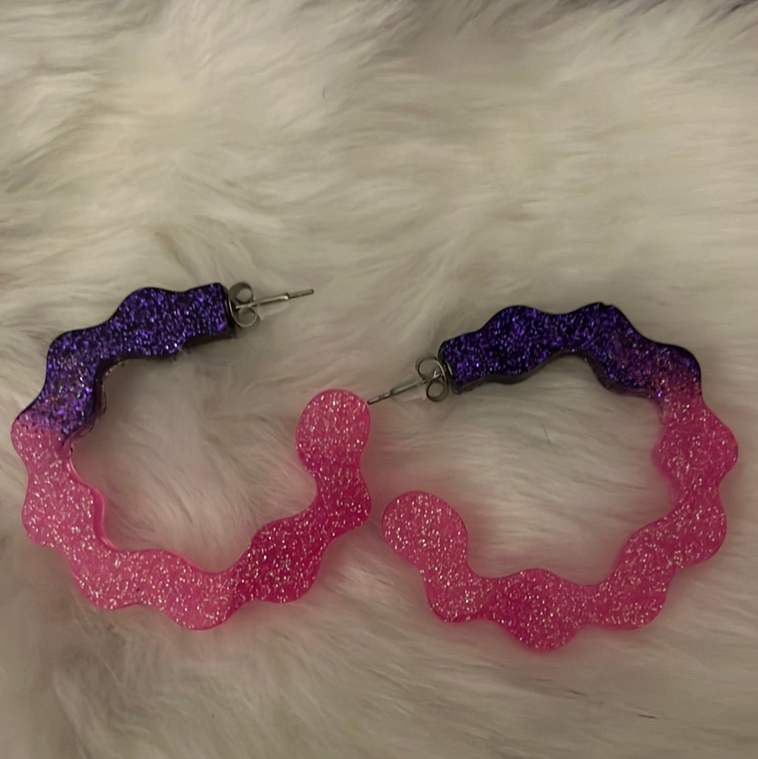 Pink and Purple hoop