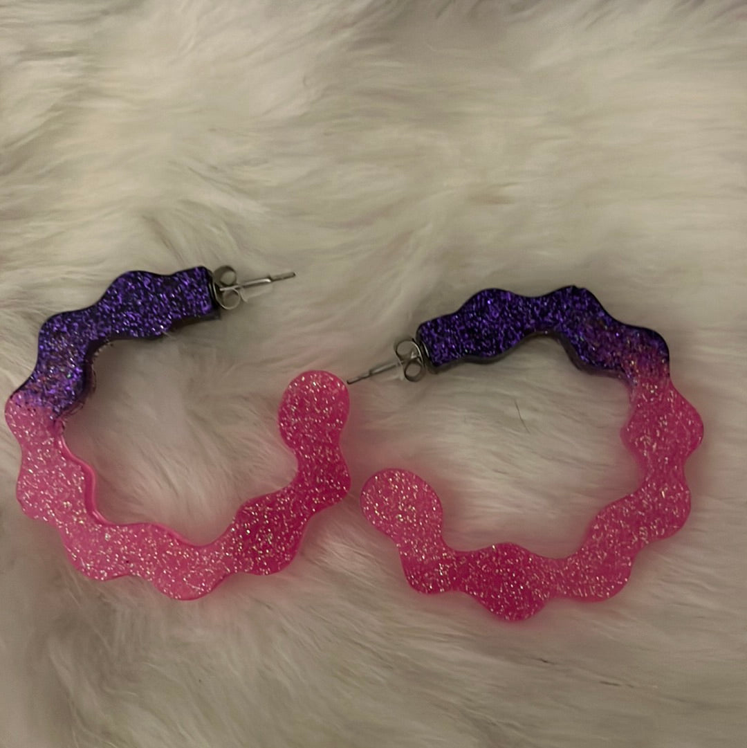 Pink and Purple hoop